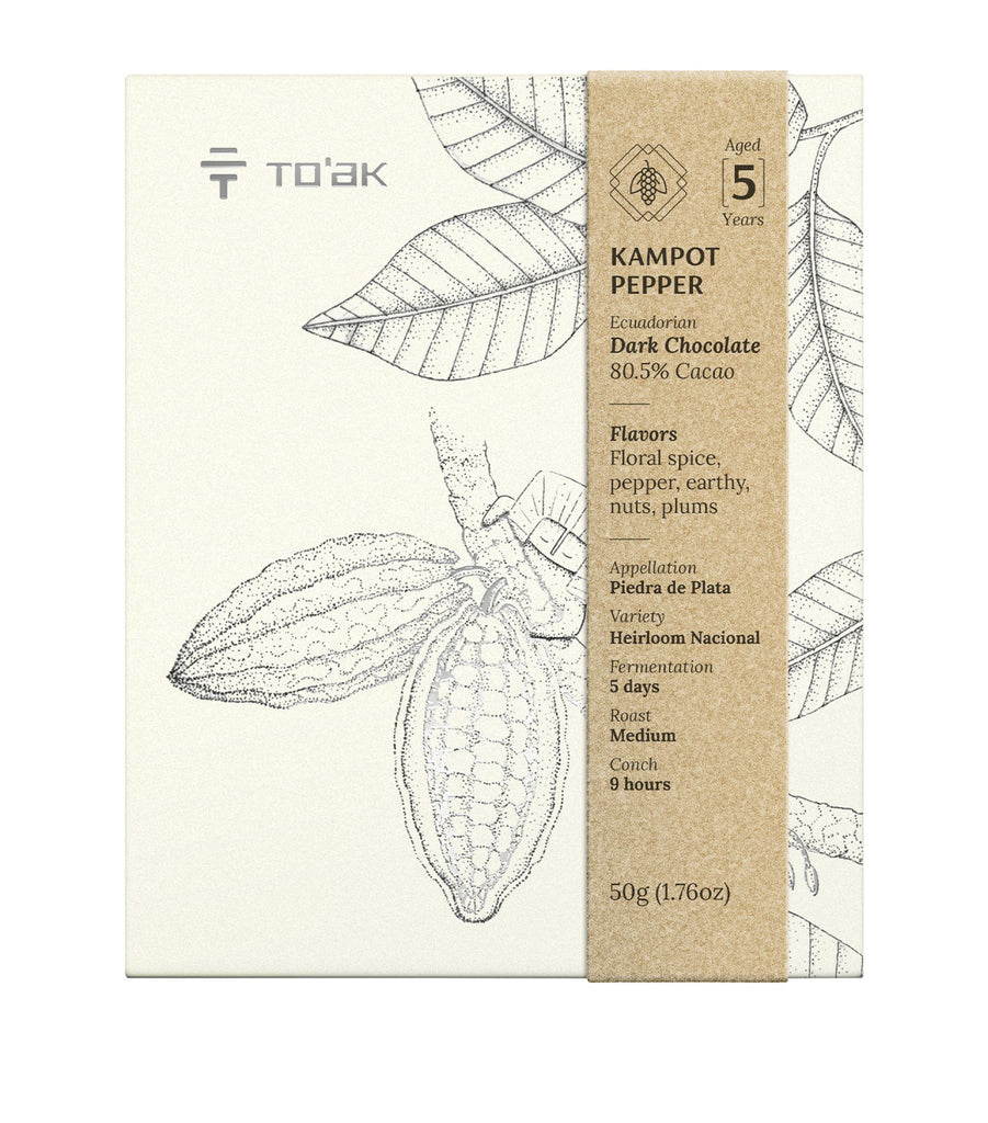 Kampot Pepper Aged Signature Dark Chocolate Bar (50g)