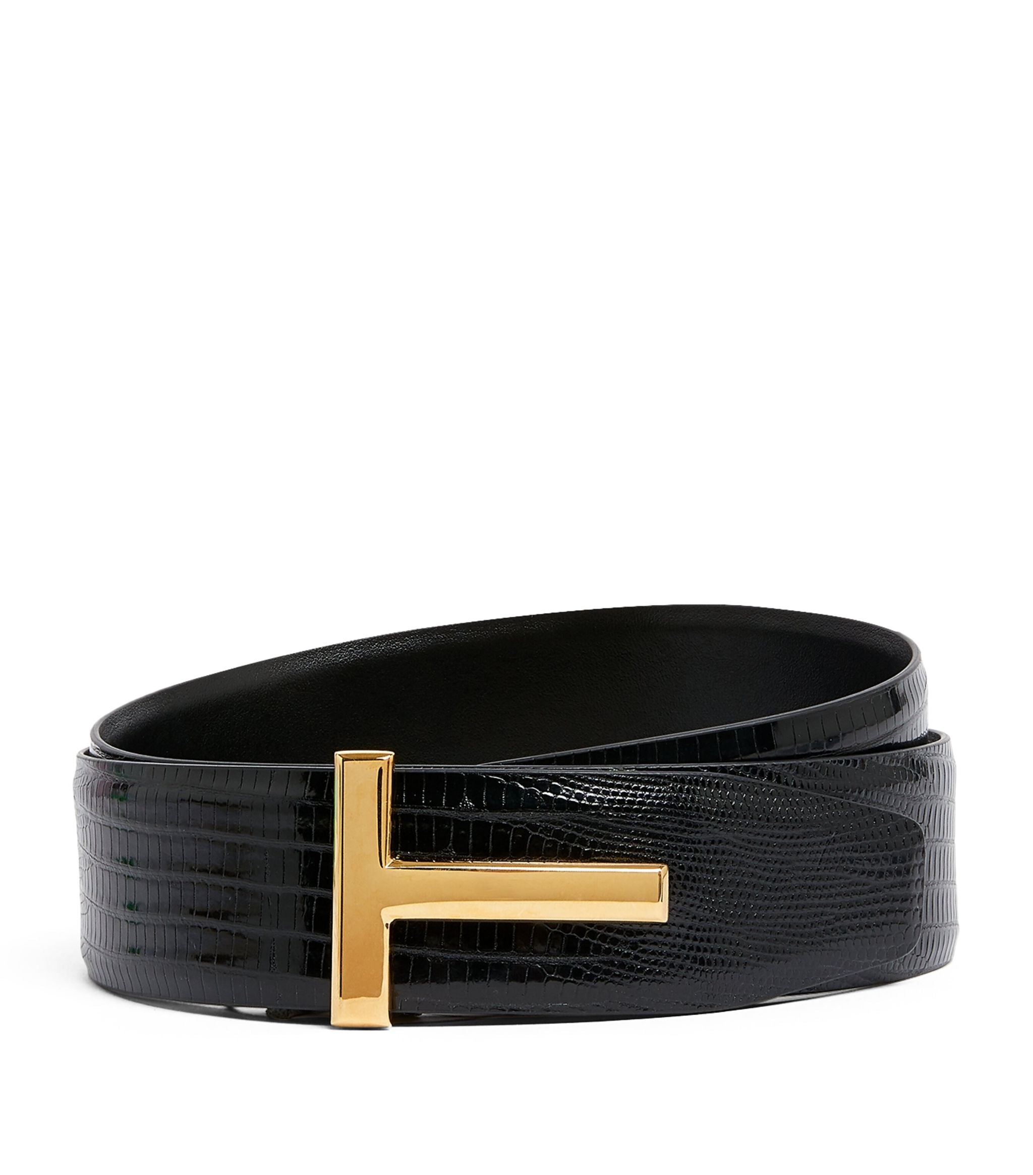 Lizard T-Clasp Belt GOODS Harrods   