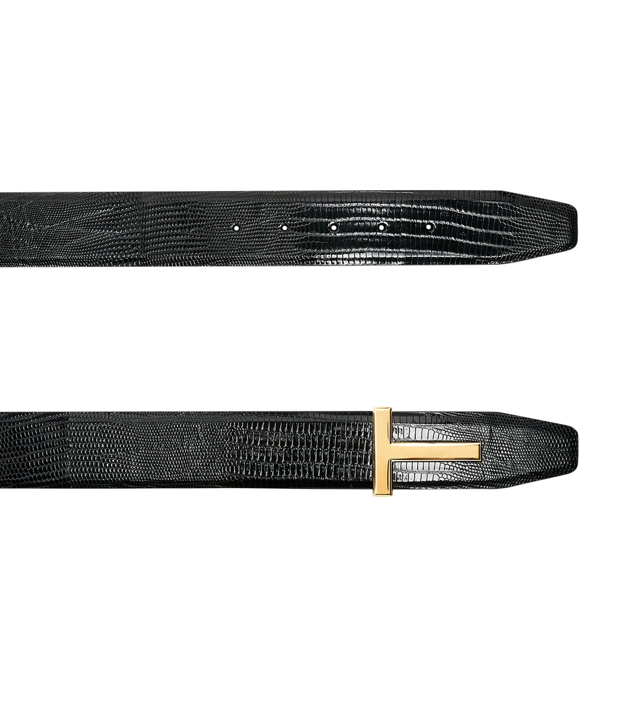 Lizard T-Clasp Belt GOODS Harrods   