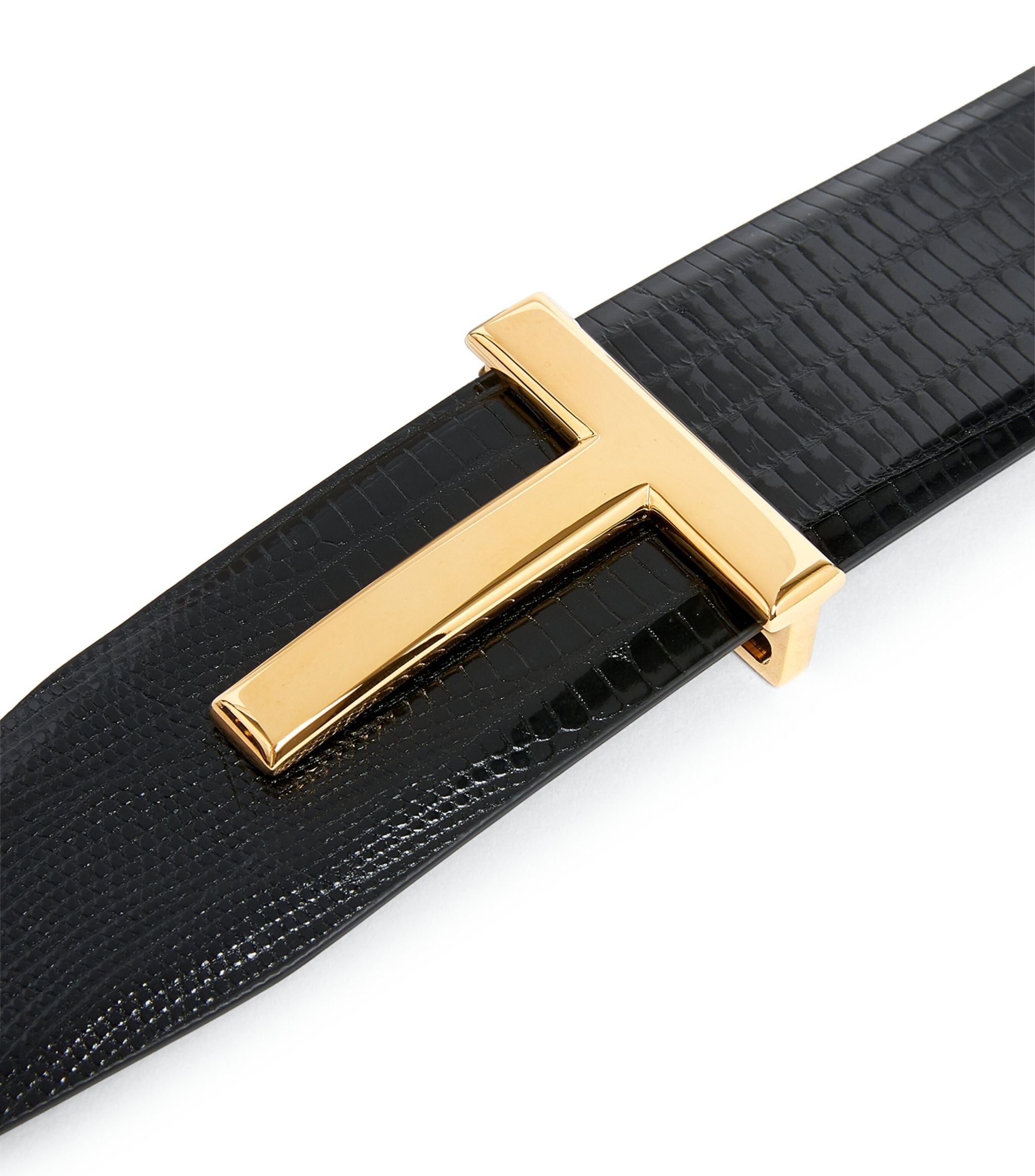 Lizard T-Clasp Belt GOODS Harrods   