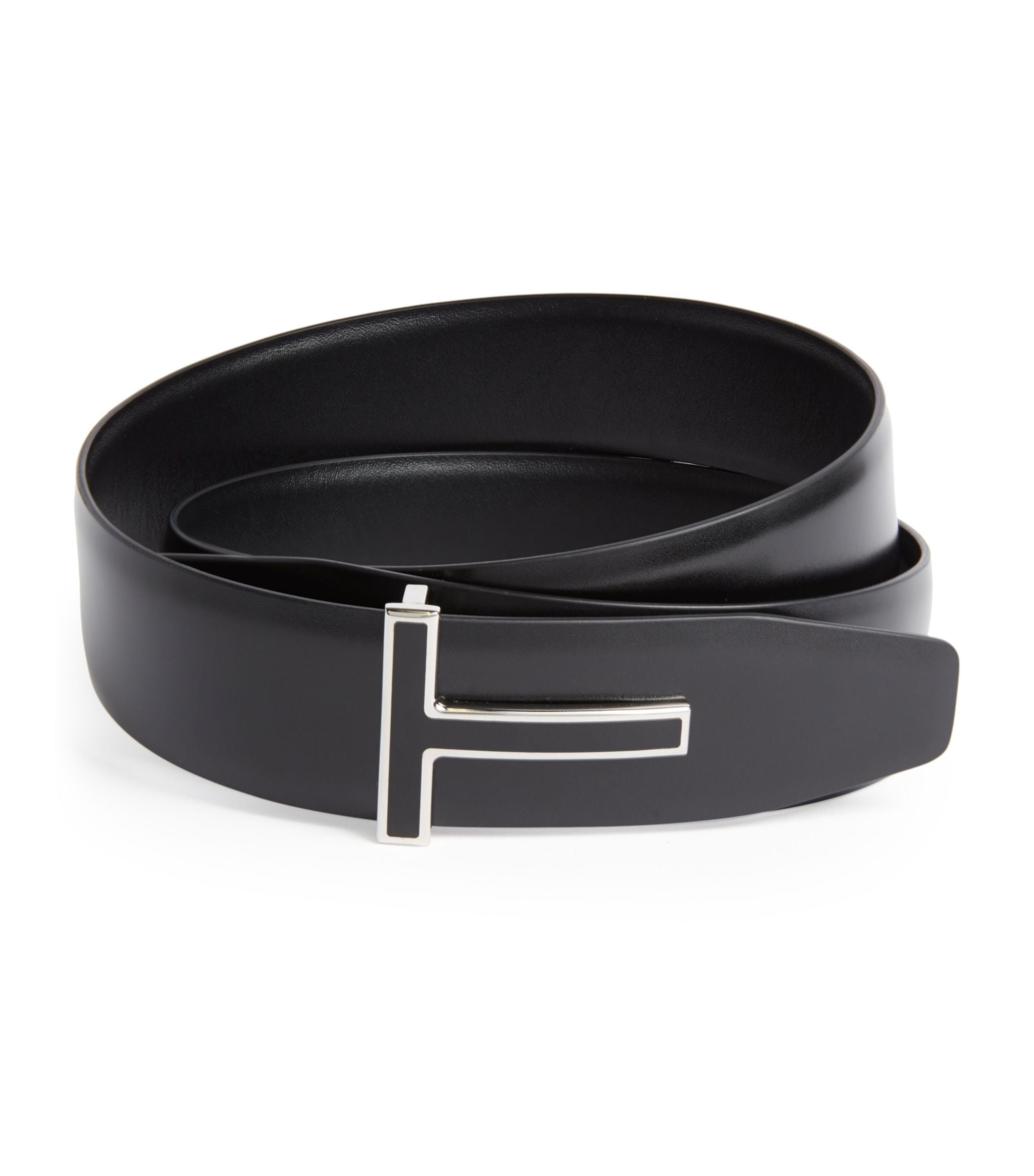 Polished Enamel and Leather Belt GOODS Harrods   