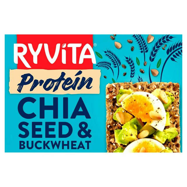 Ryvita Protein Crunchy Rye Bread Chia Seed & Buckwheat 5x40g