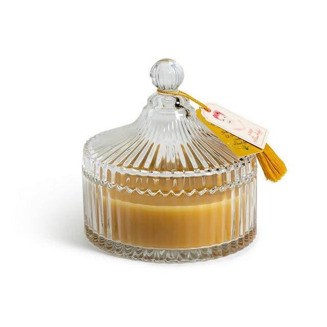 Angel Golden Bamboo Pressed Glass Multi Wick Candle Aircare Sainsburys   