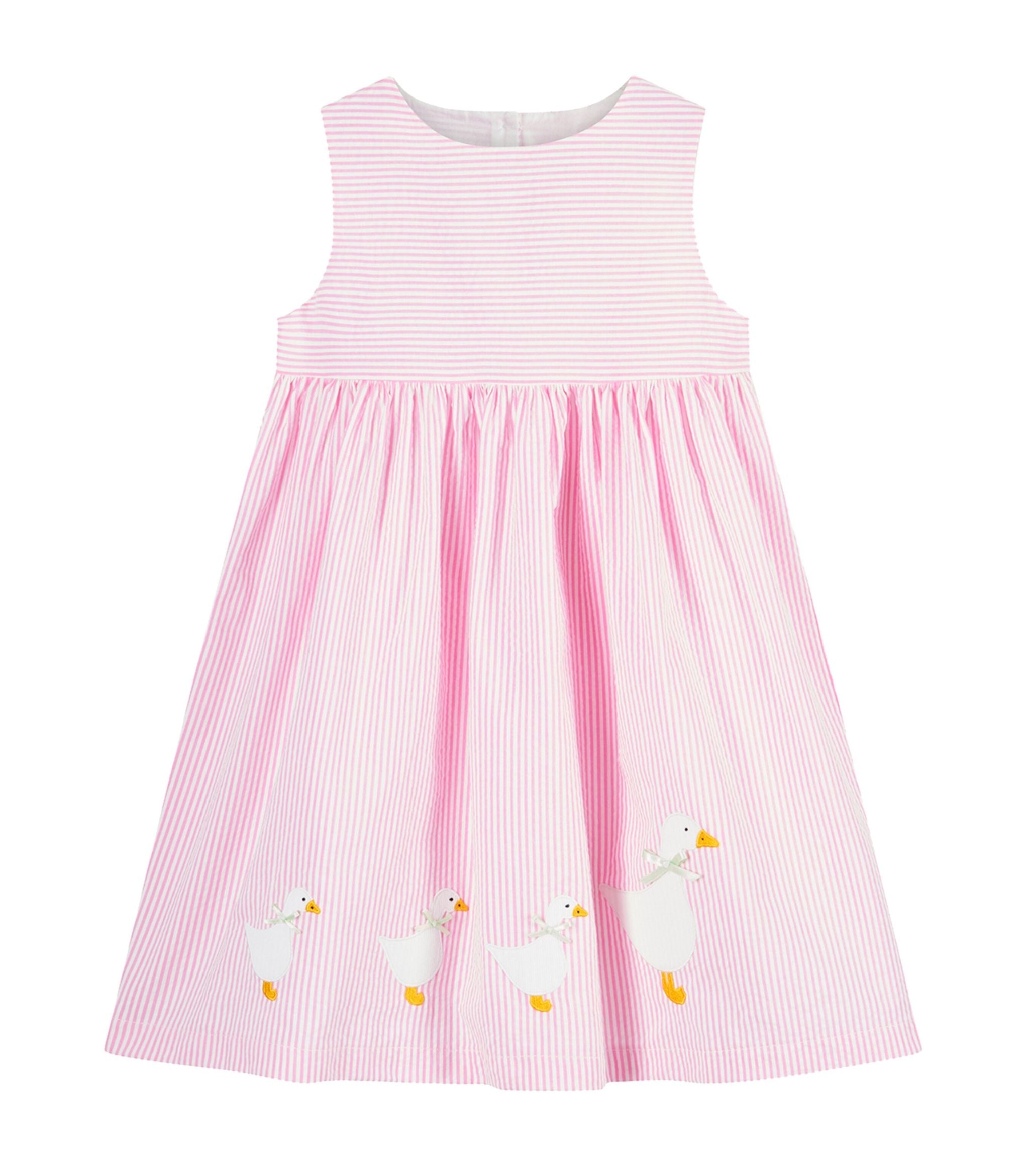 Striped-Pinafore Jemima Dress (2-5 Years) GOODS Harrods   