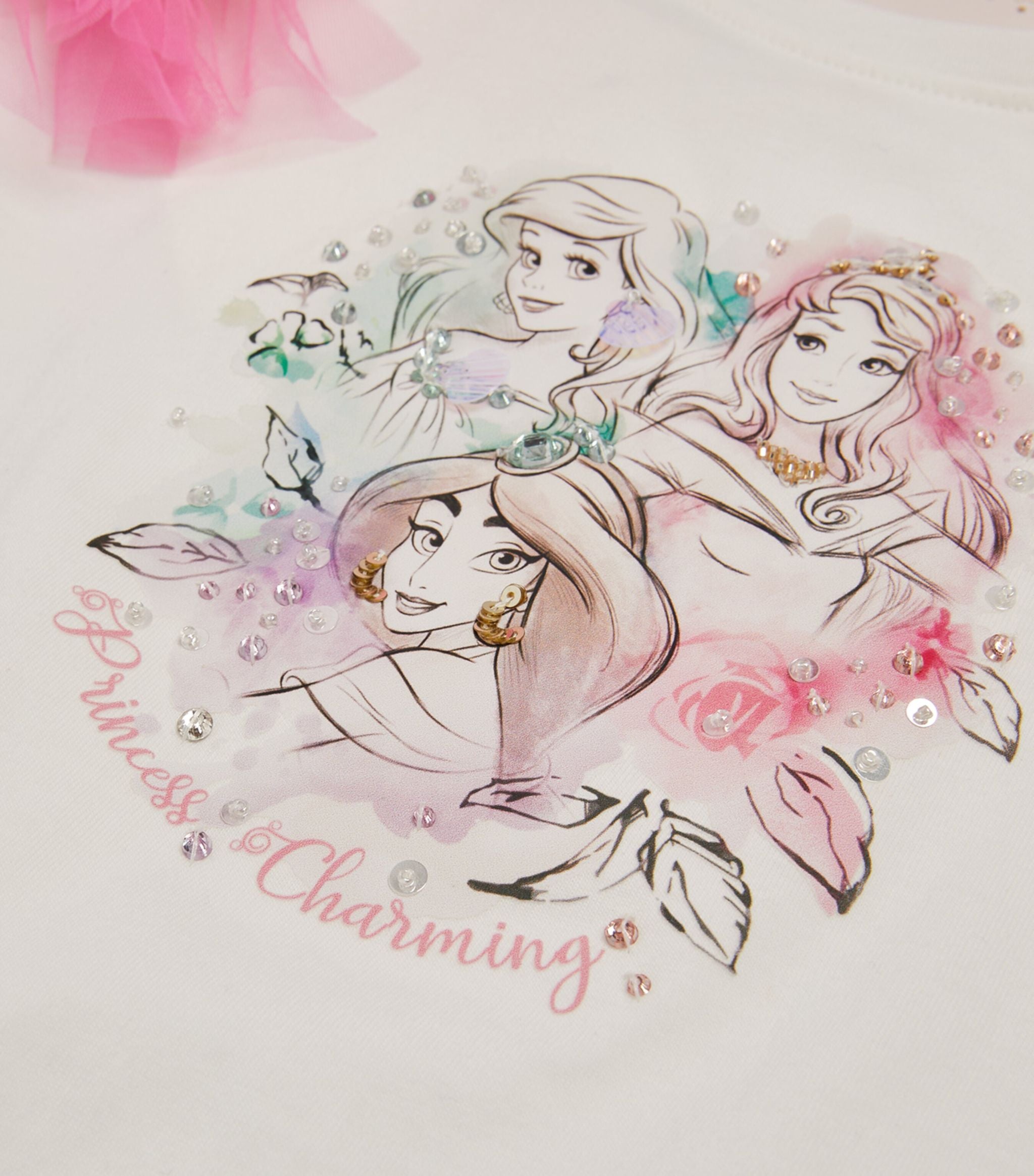 x Disney Princess Charming Puff Sleeve Top (2-11 years) GOODS Harrods   