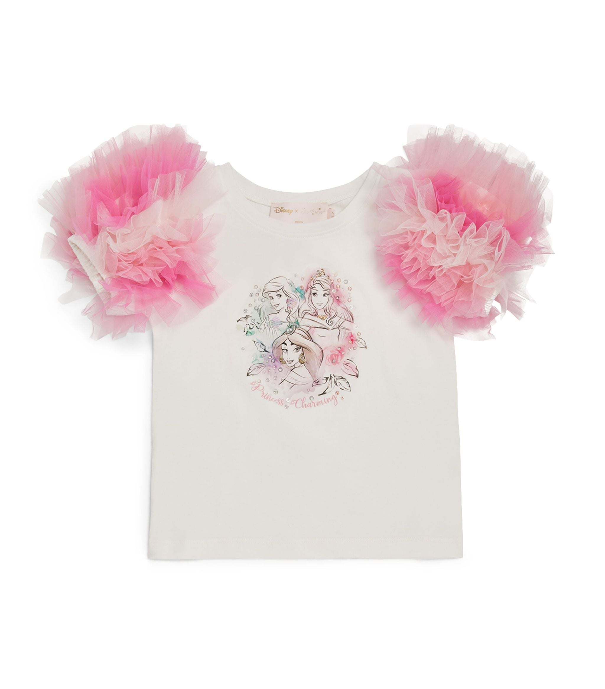 x Disney Princess Charming Puff Sleeve Top (2-11 years) GOODS Harrods   