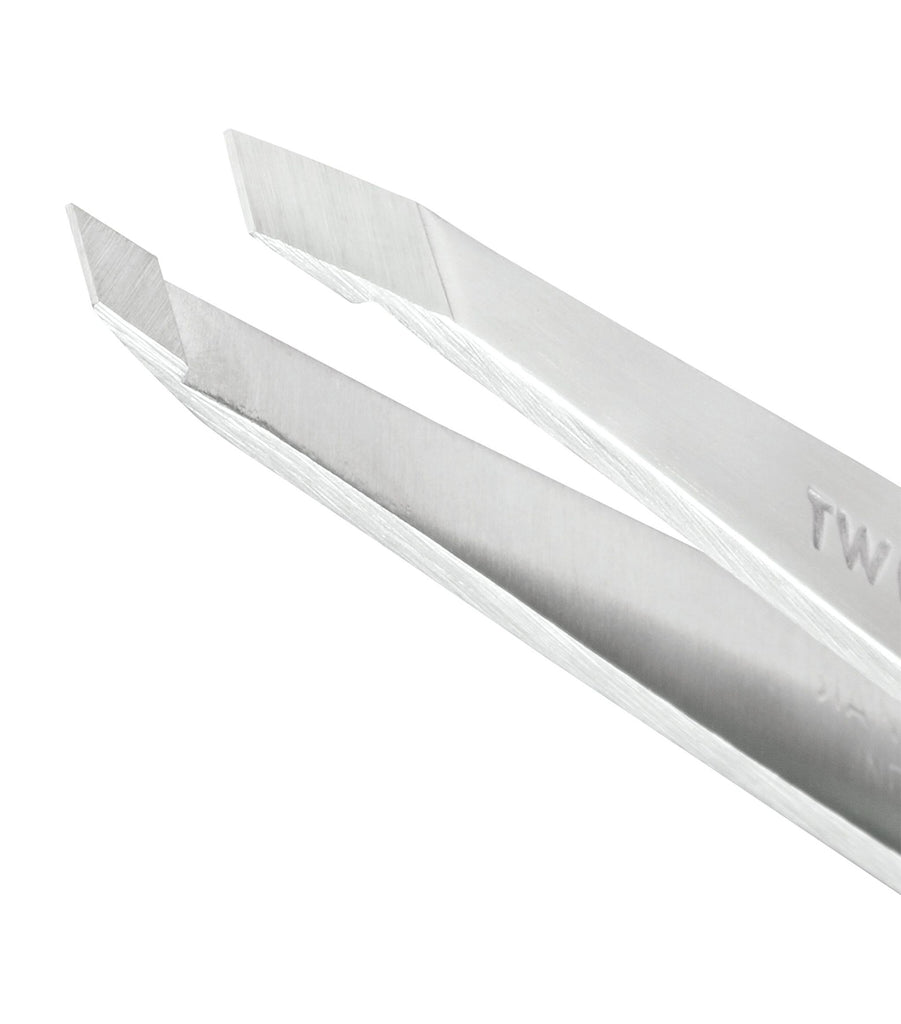 Slant Tweezer - Platinum Silver