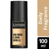 Lynx Signature Daily Fragrance Spray for men, Oud Wood & Dark Vanilla 100ml For him Sainsburys   