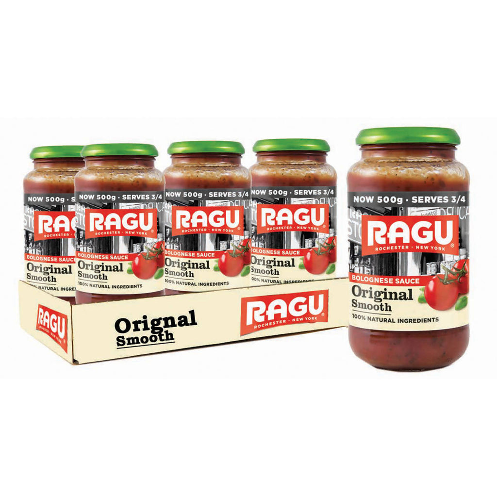 Ragu Original Smooth Sauce, 6 x 500g