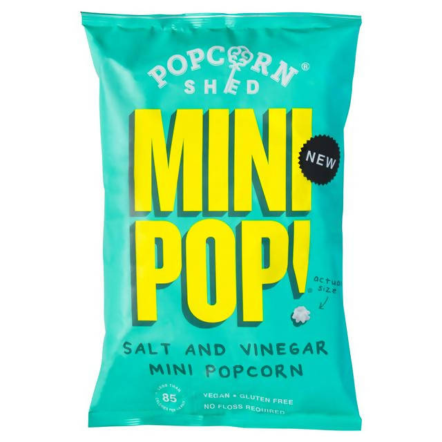 Popcorn Shed Mini Pop! Salt & Vinegar Mini Popcorn 75g Everyday crisps Sainsburys   