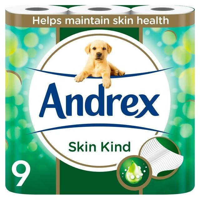 Andrex Skin Kind Toilet Tissue 9 Rolls essentials Sainsburys   