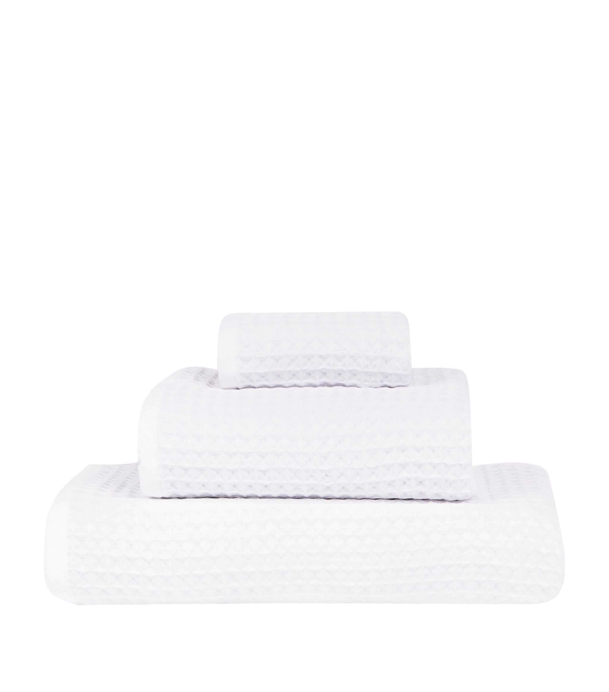 Air Waffle Bath Towel (70cm x 140cm) GOODS Harrods   