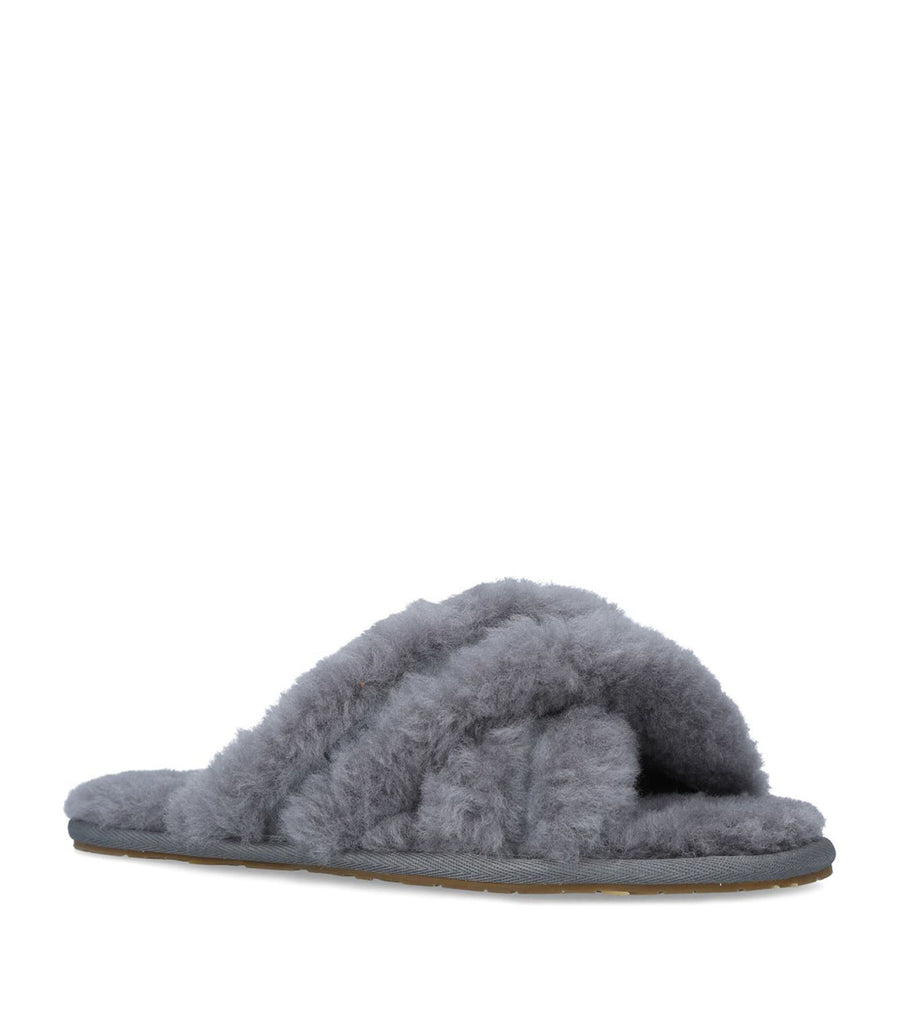 Suede-Trim Scuffita Slippers