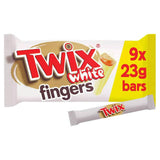 Twix White Chocolate Biscuit Fingers 9x23g Chocolate biscuit bars Sainsburys   