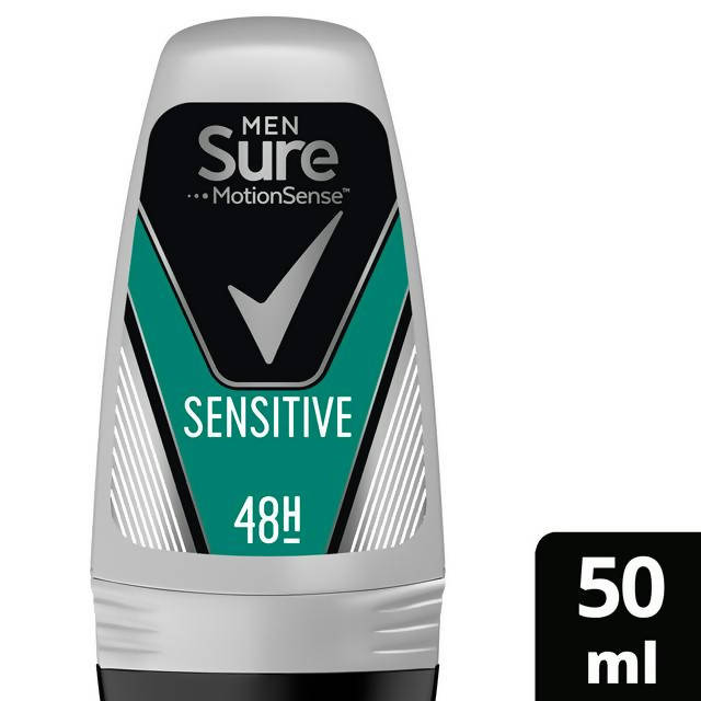 Sure Men 48h Anti-Perspirant Roll-On Deodorant, Sensitive 50ml deodorants & body sprays Sainsburys   