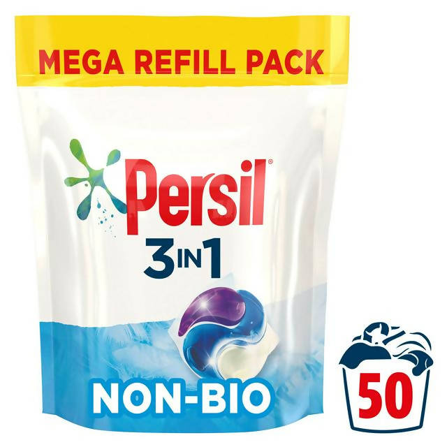 Persil Non Bio 3 in 1 Sensitive Laundry Washing Capsules 48 Washes