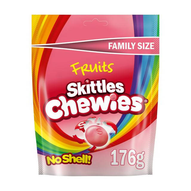 Skittles Chewies Fruits Sweets Family Size Pouch Bag 196g - McGrocer