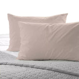 Purity Home Easy-care 400 Thread Count Cotton Pillowcases, 2 Pack in Blush Pillowcases Costco UK   