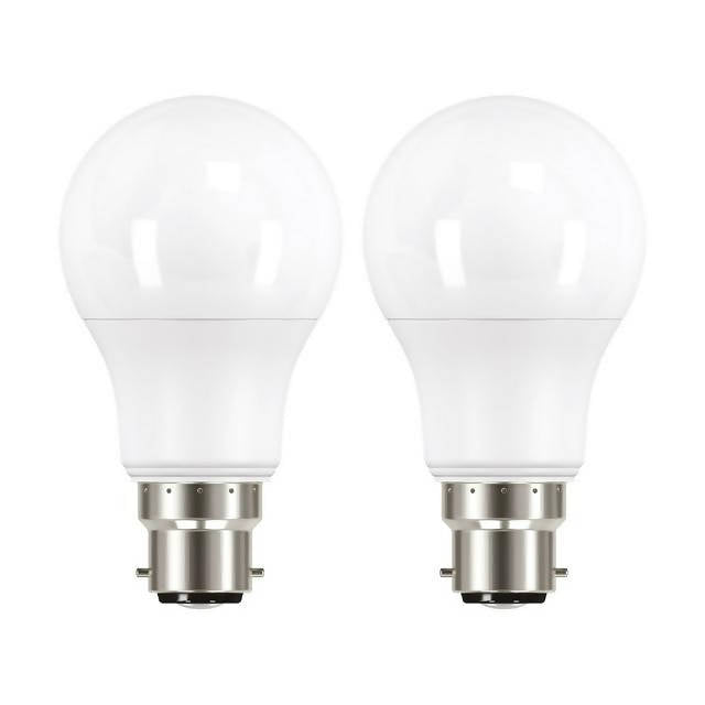 HOME LED Standard 60w BC Light Bulb 2Pk