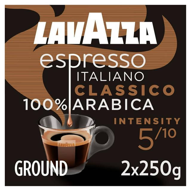 Lavazza Espresso Italiano Classico Ground Coffee 2x250g