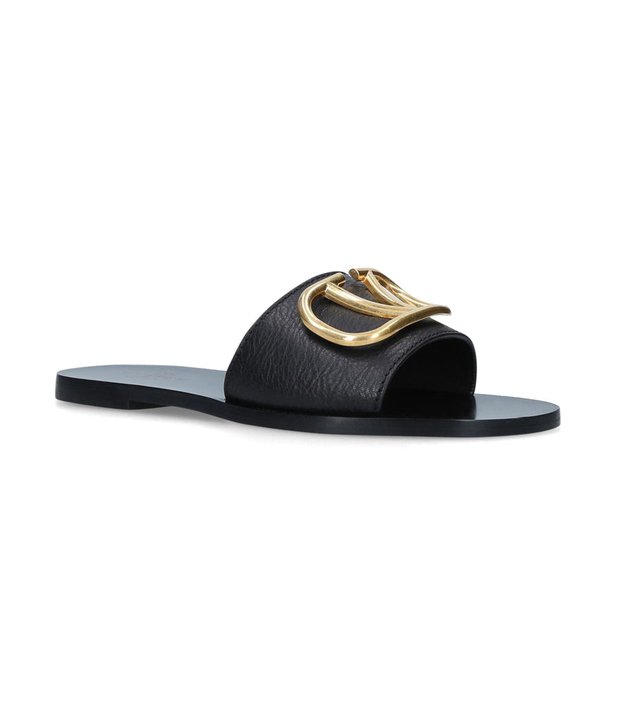 Go Logo Leather Sandals