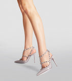 Leather Rockstud Pumps 100 GOODS Harrods   