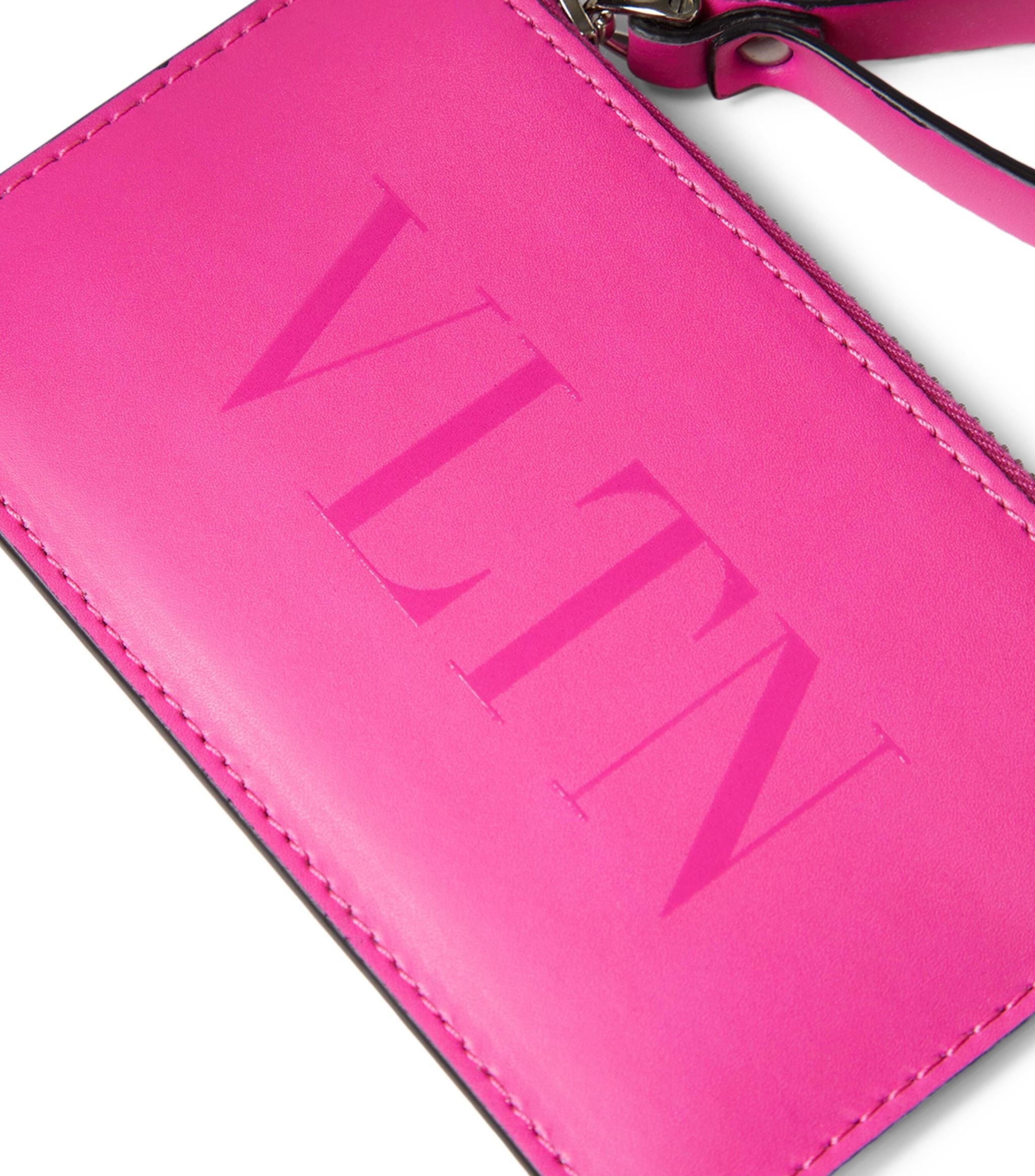 Leather VLTN Zip Card Holder Miscellaneous Harrods   