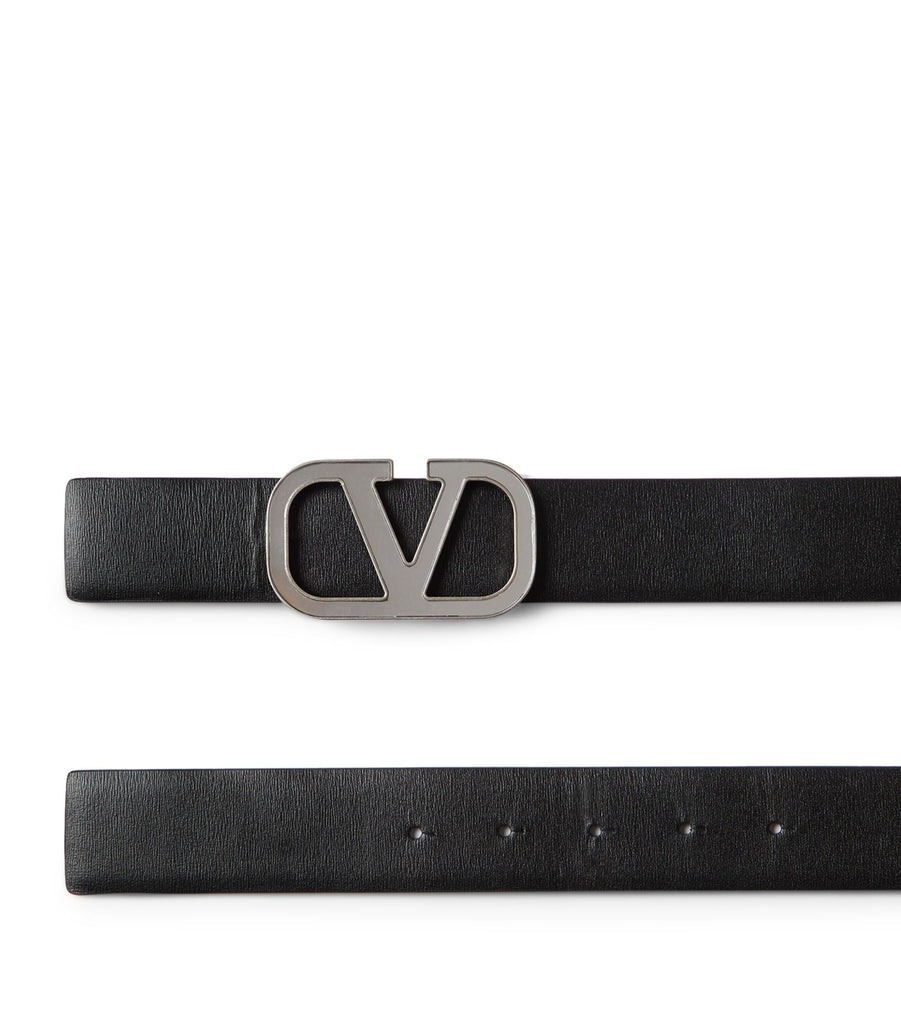 Valentino Garavani Leather VLOGO Belt