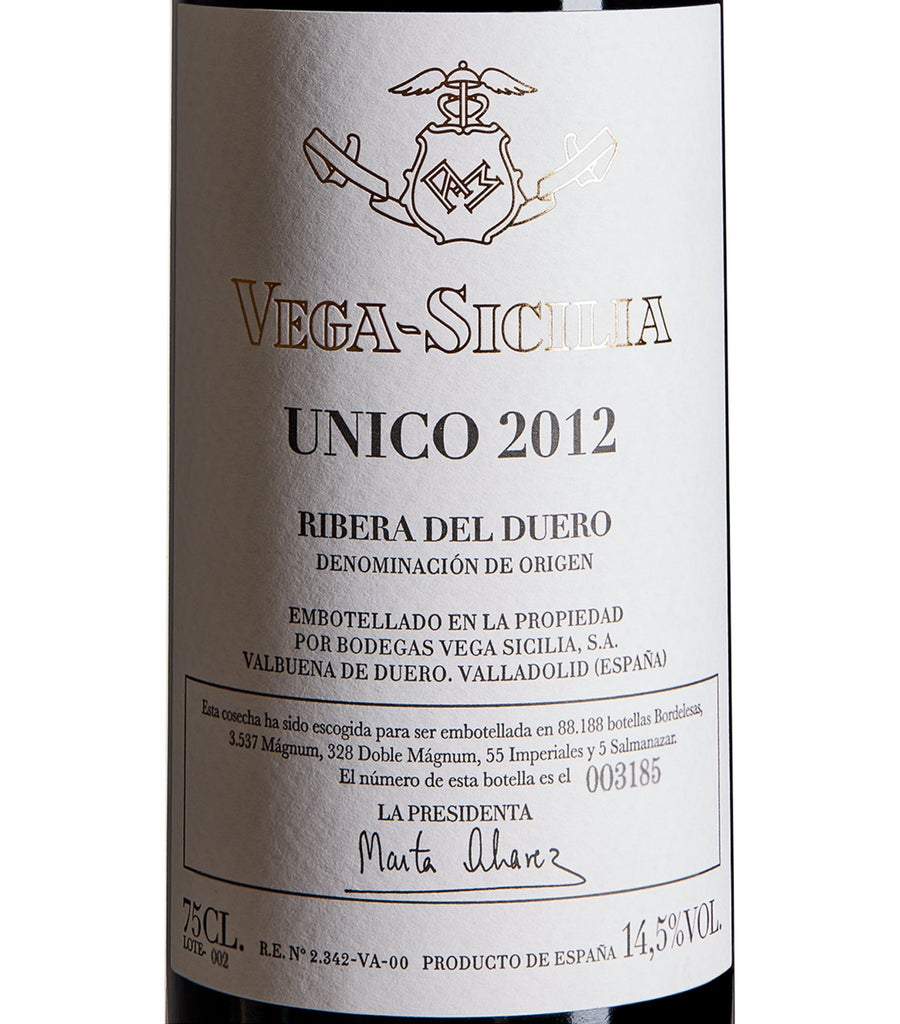 Unico Gran Reserva Tempranillo 2012 (75cl) - Ribera del Duero, Spain