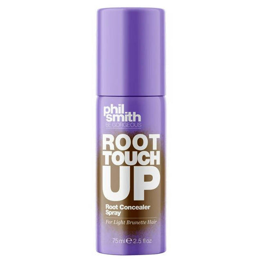 Phil Smith Be Gorgeous Root Touch Up Root Concealer Spray for Light Brunette Hair 75ml Beauty at home Sainsburys   