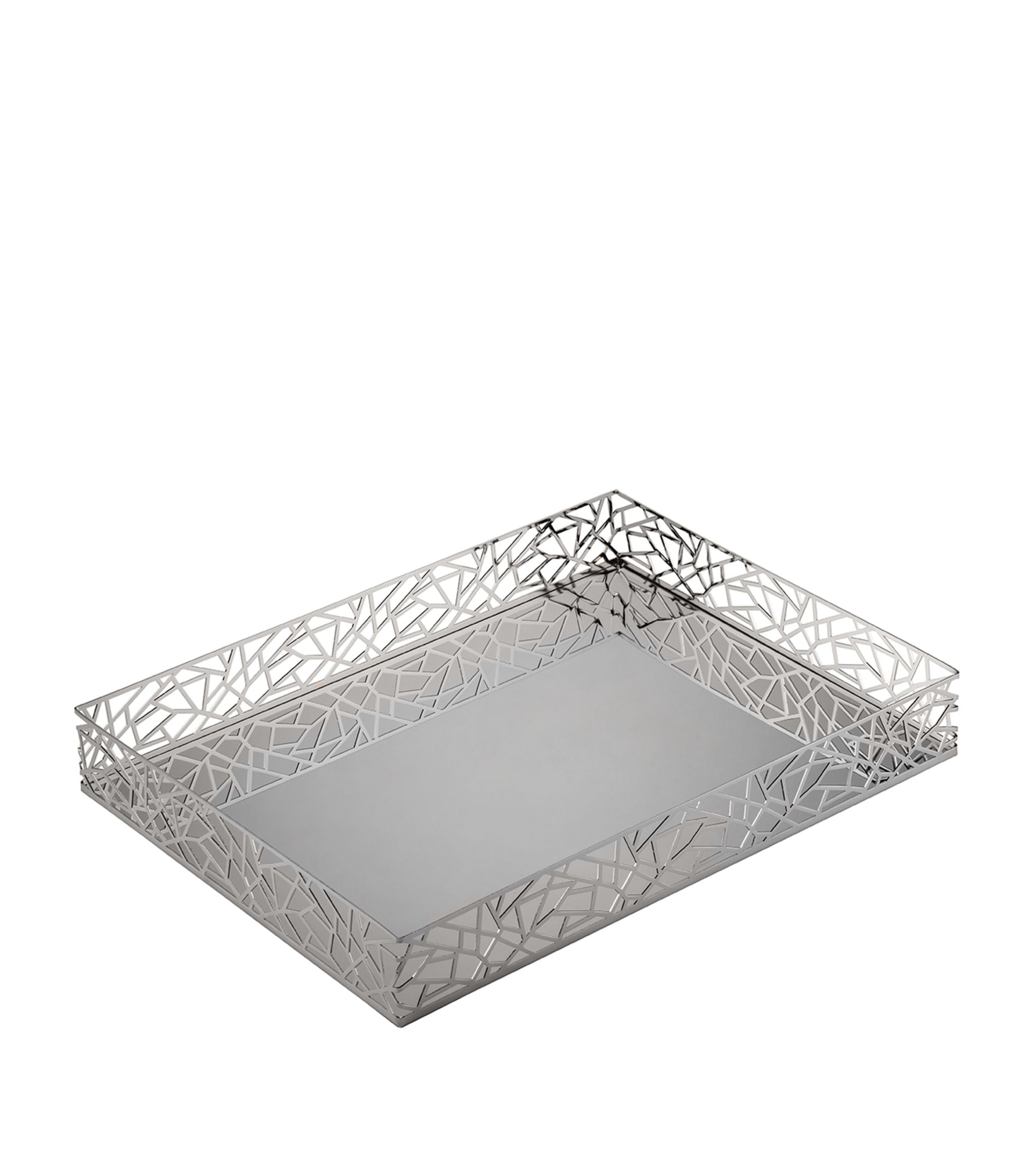 Hiroito Chrome Vanity Tray (40cm x 30cm) GOODS Harrods   