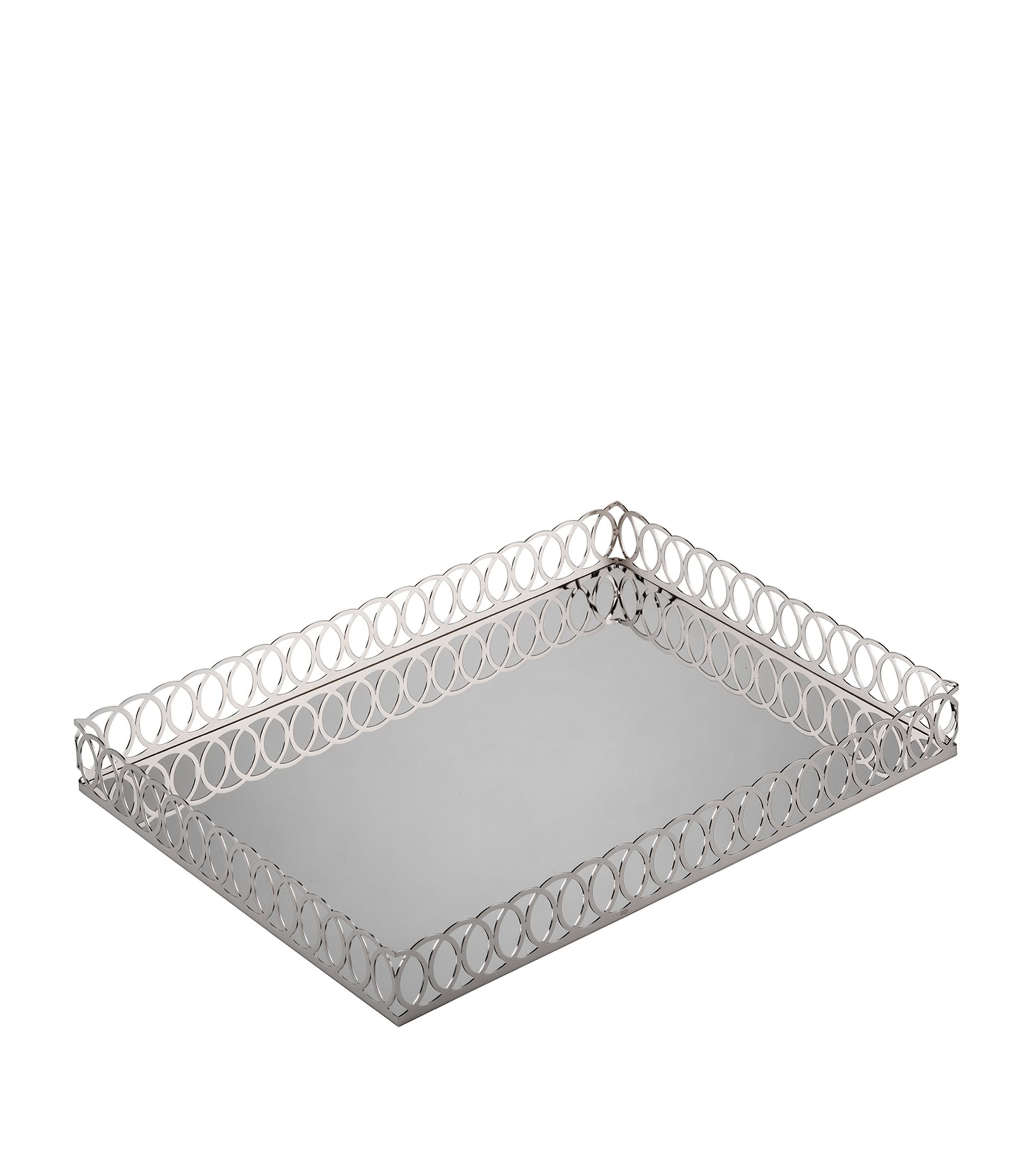 New York Chrome Tray (40cm x 30cm) GOODS Harrods   