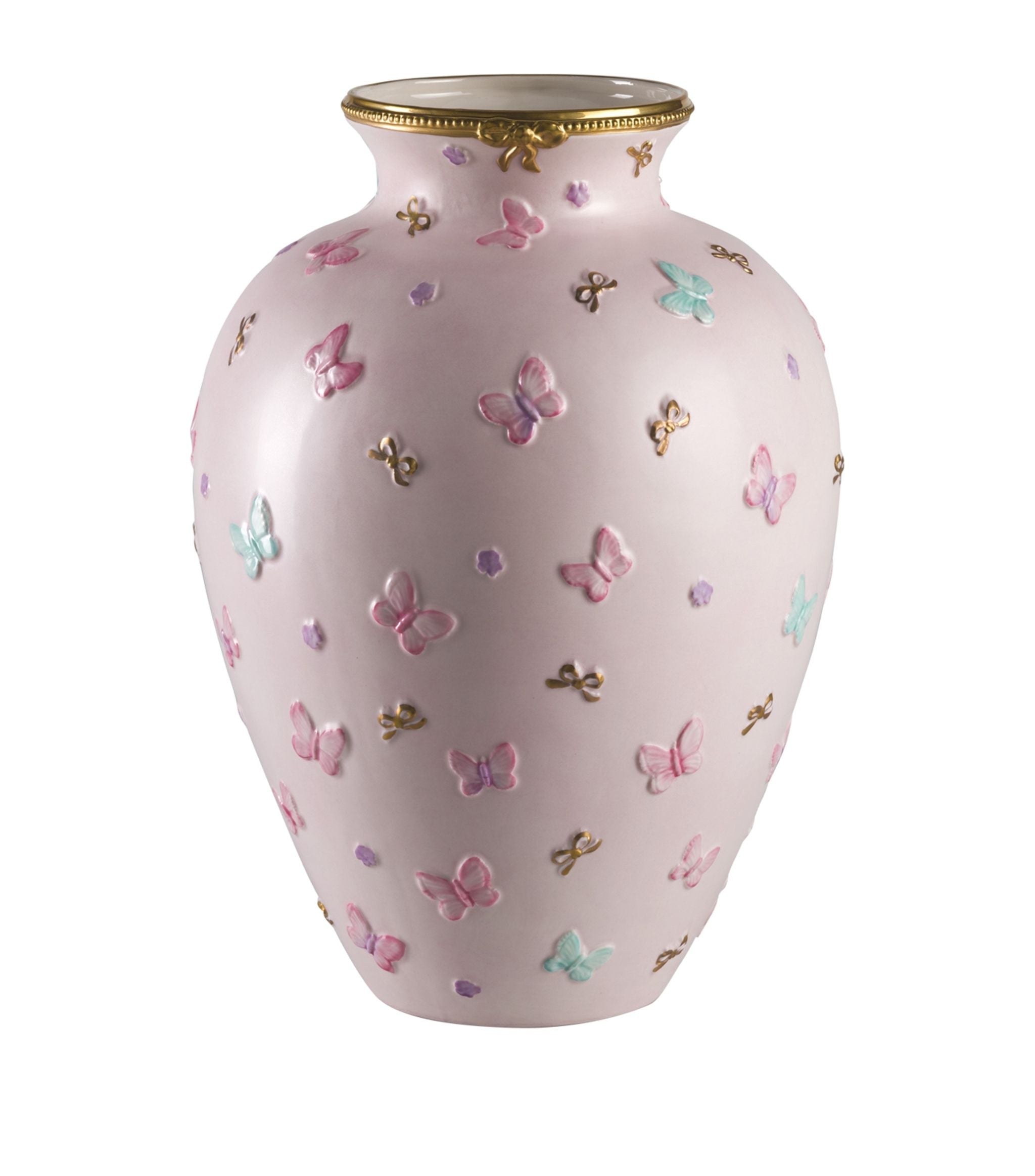 Porcelain Medium Butterfly Vase (25cm) GOODS Harrods   