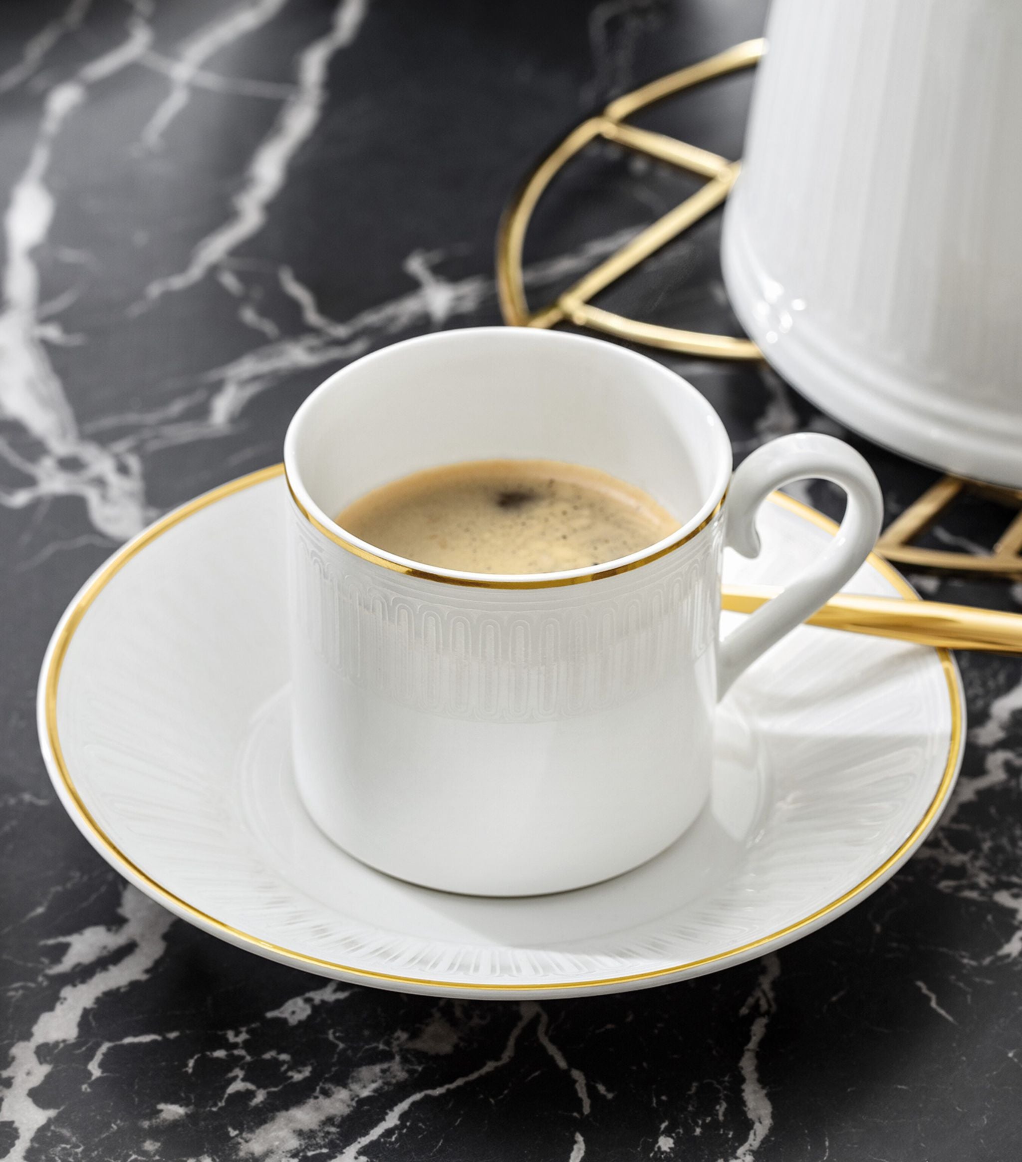 Bone Porcelain Château Septfontaines Coffee Cup GOODS Harrods   