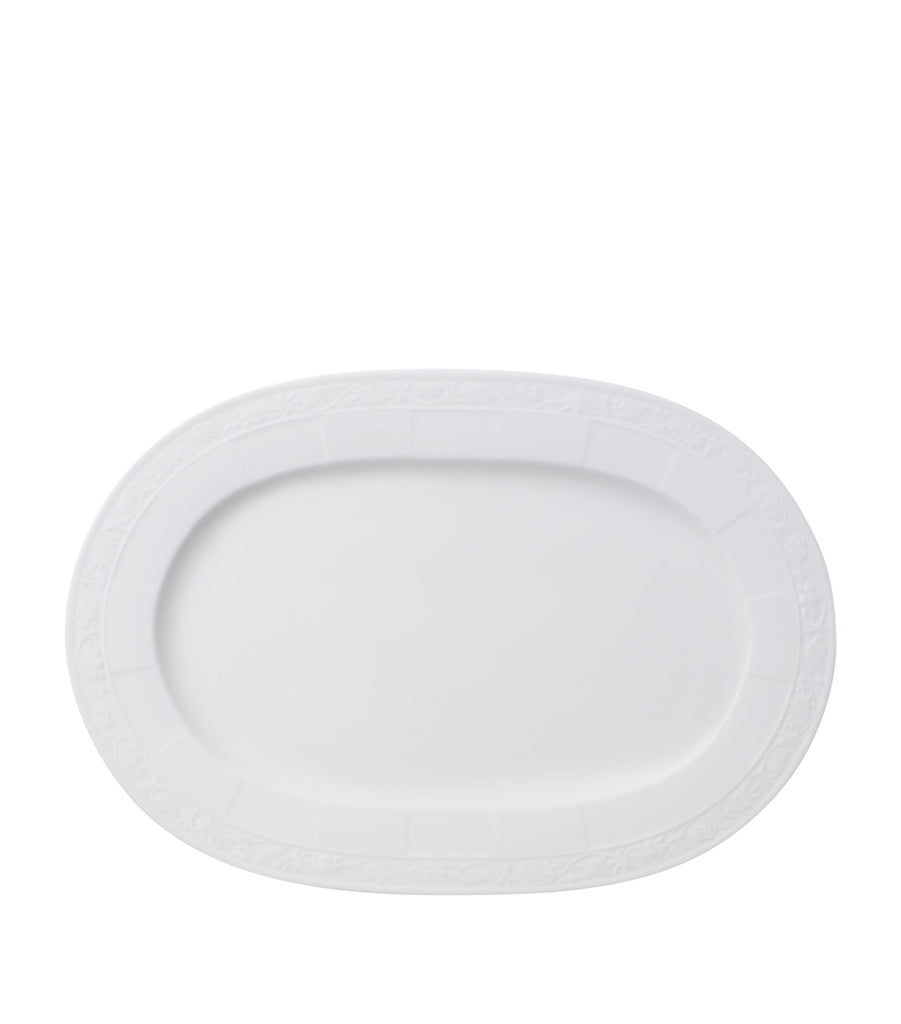 White Pearl Oval Platter (35cm)