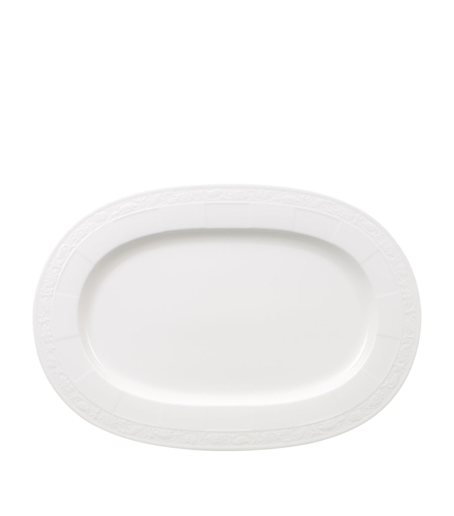 White Pearl Oval Platter (41cm)