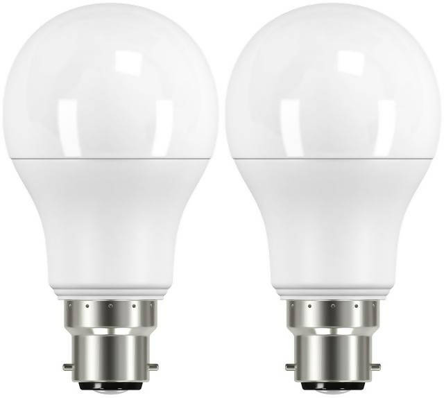 HOME LED Standard 75w BC Light Bulb 2Pk