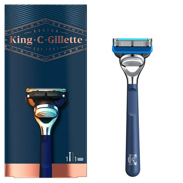 King C Gillette Men’s Shave & Edging Razor Handle + 1 Blade men's razors & blades Sainsburys   