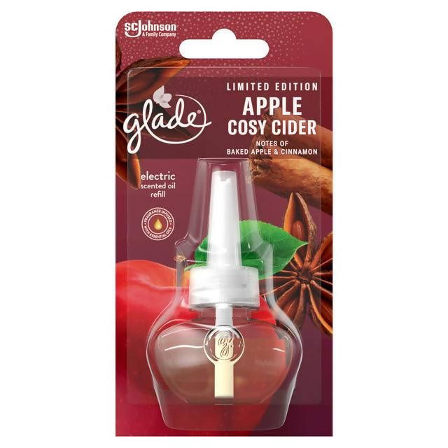 Glade Electric Scented Oil Plug-in Refill Electric Plugin Apple Cosy Cider 20ml