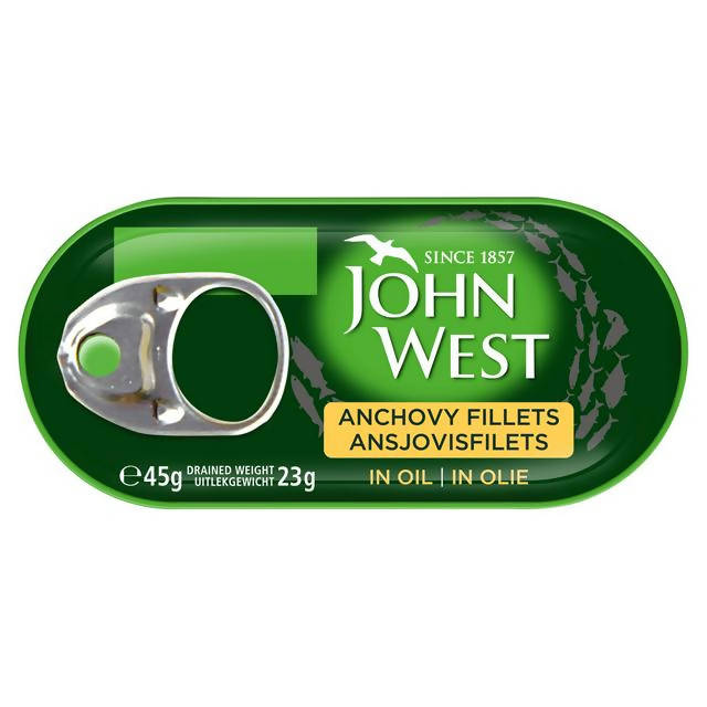 John West Anchovy Fillets 50g (30g*) FOOD CUPBOARD Sainsburys   