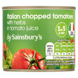 Sainsbury's Chopped Tomatoes With Herbs 227g - McGrocer