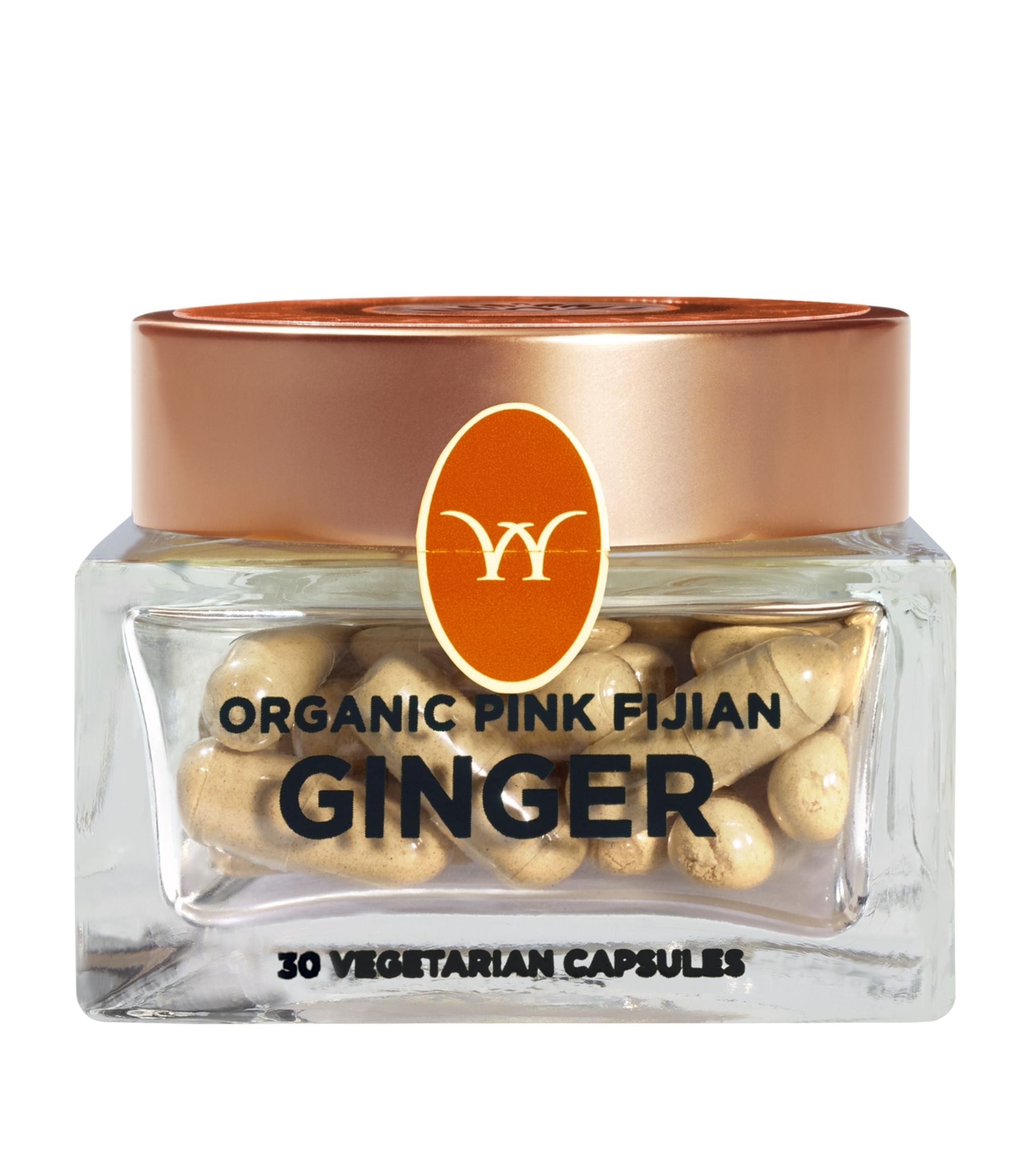 Organic Pink Fijian Ginger (30 Capsules) GOODS Harrods   