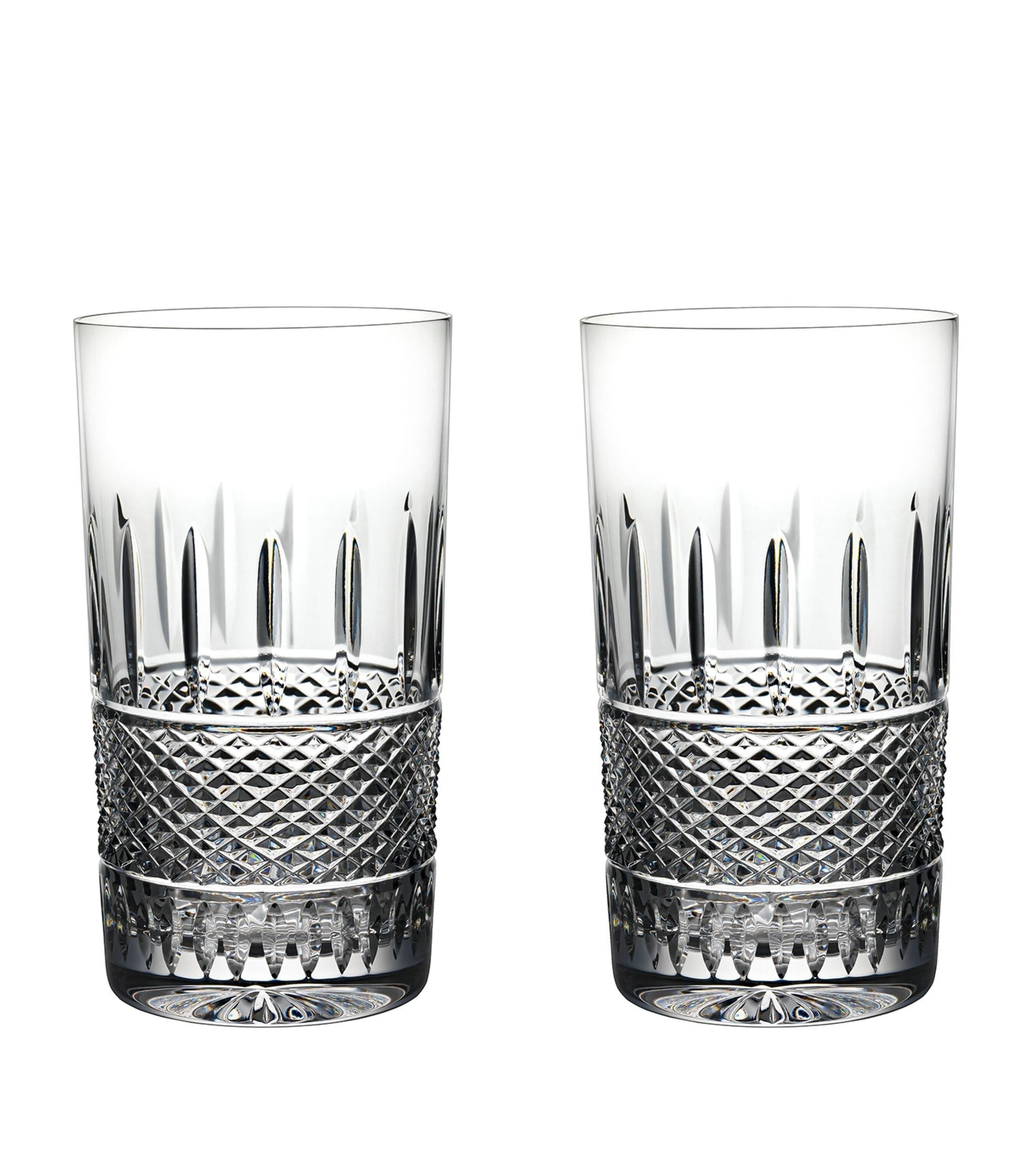 Set of 2 Irish Lace Highball Glasses (400ml) GOODS Harrods   