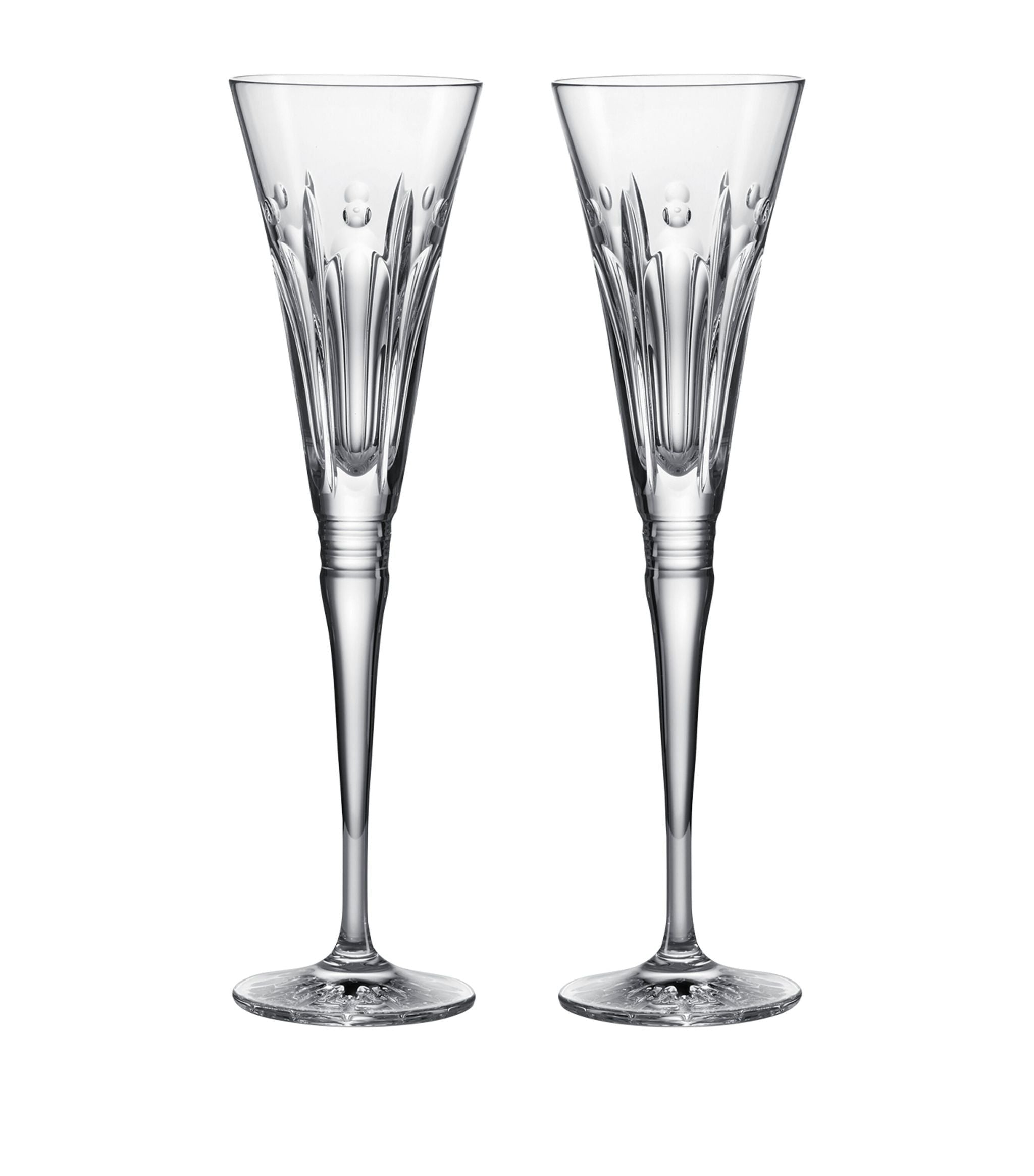 Set of 2 Winter Wonders Champagne Flutes (200ml) GOODS Harrods   