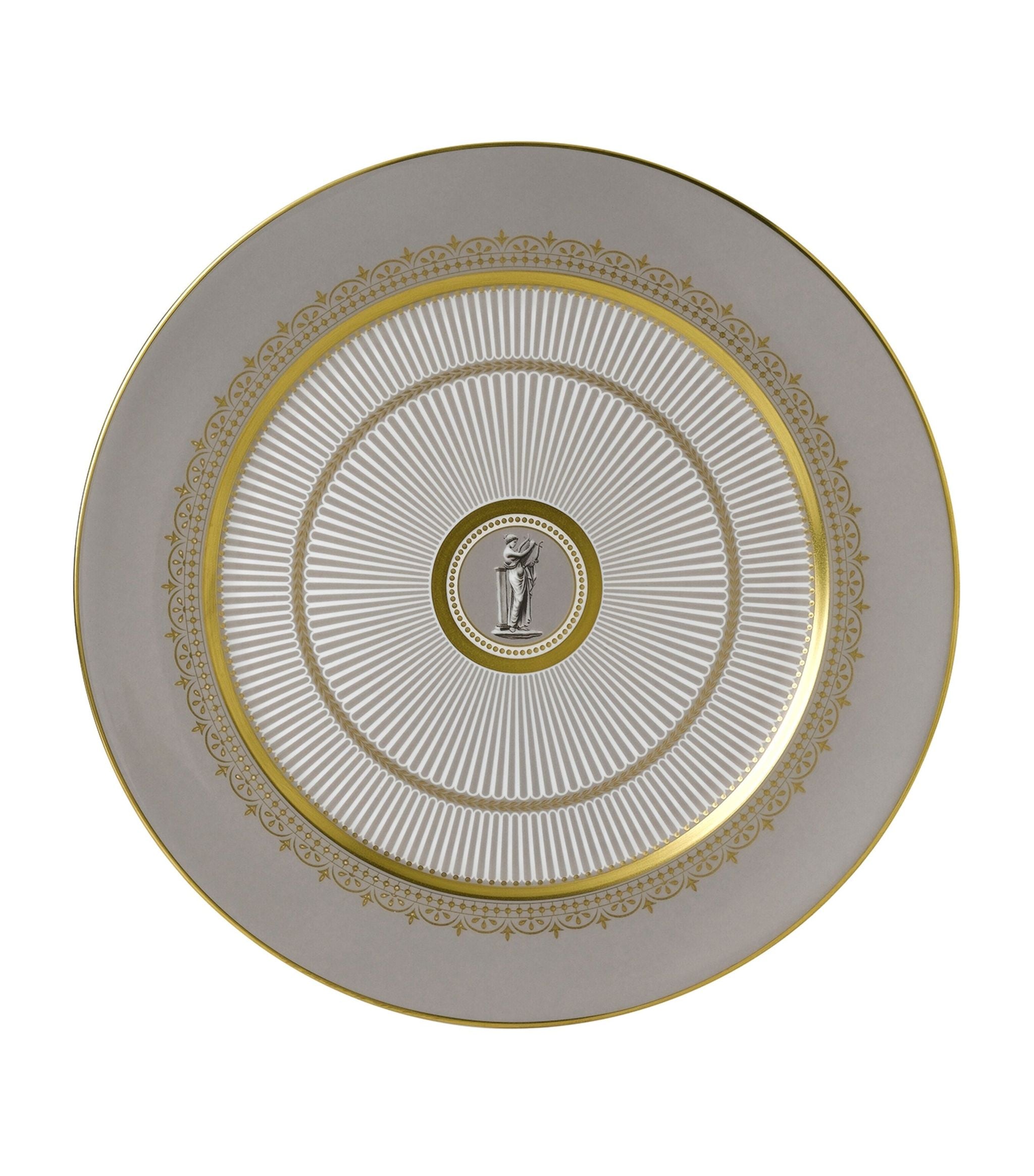 Anthemion Grey Plate (30.5cm) GOODS Harrods   