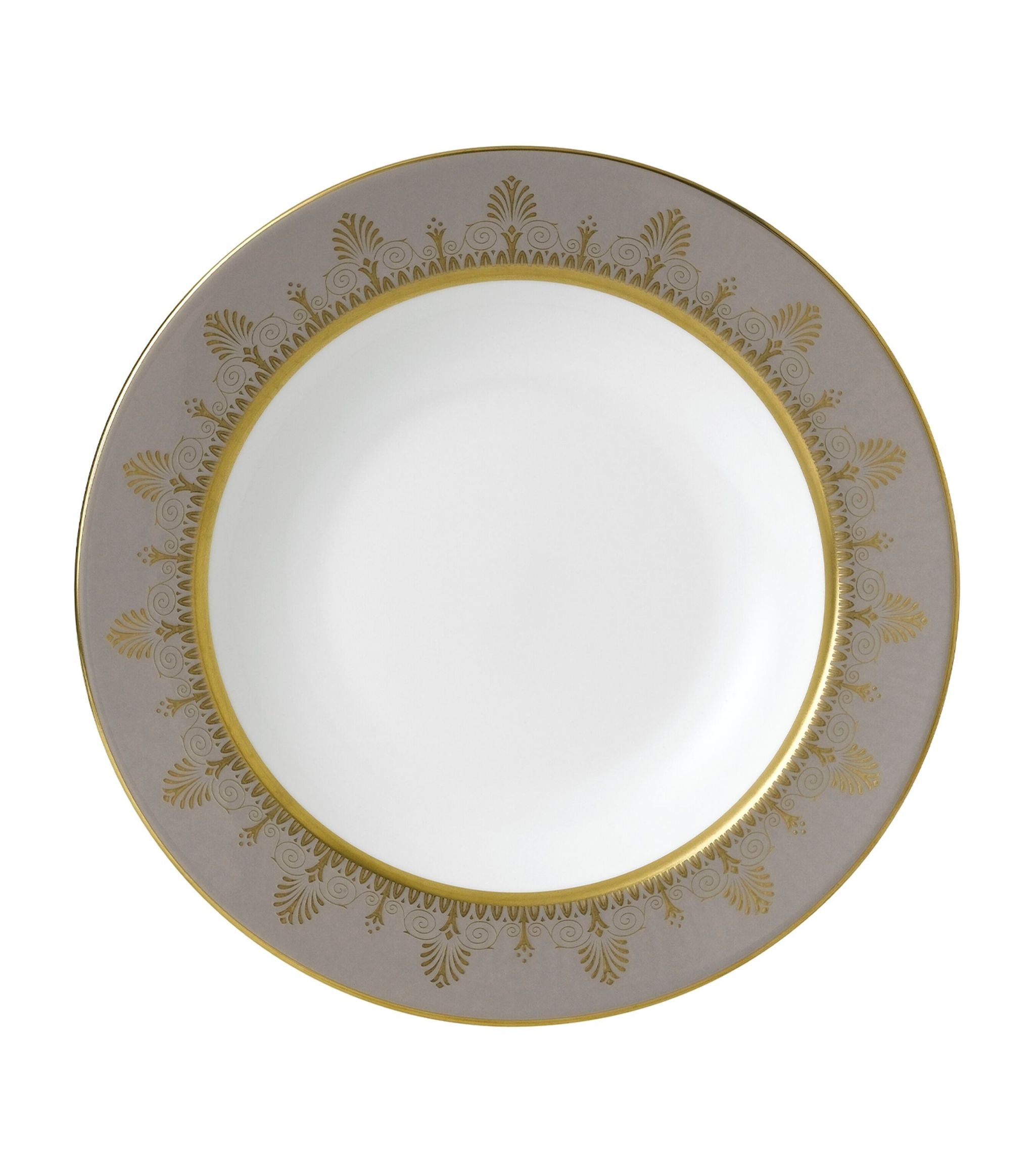 Anthemion Grey Soup Plate (23cm) GOODS Harrods   