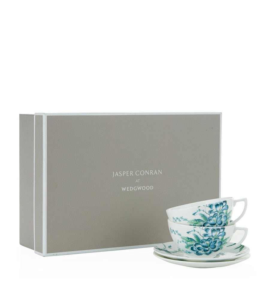 Chinoiserie Teacup And Saucer Gift Box (Set of 2)