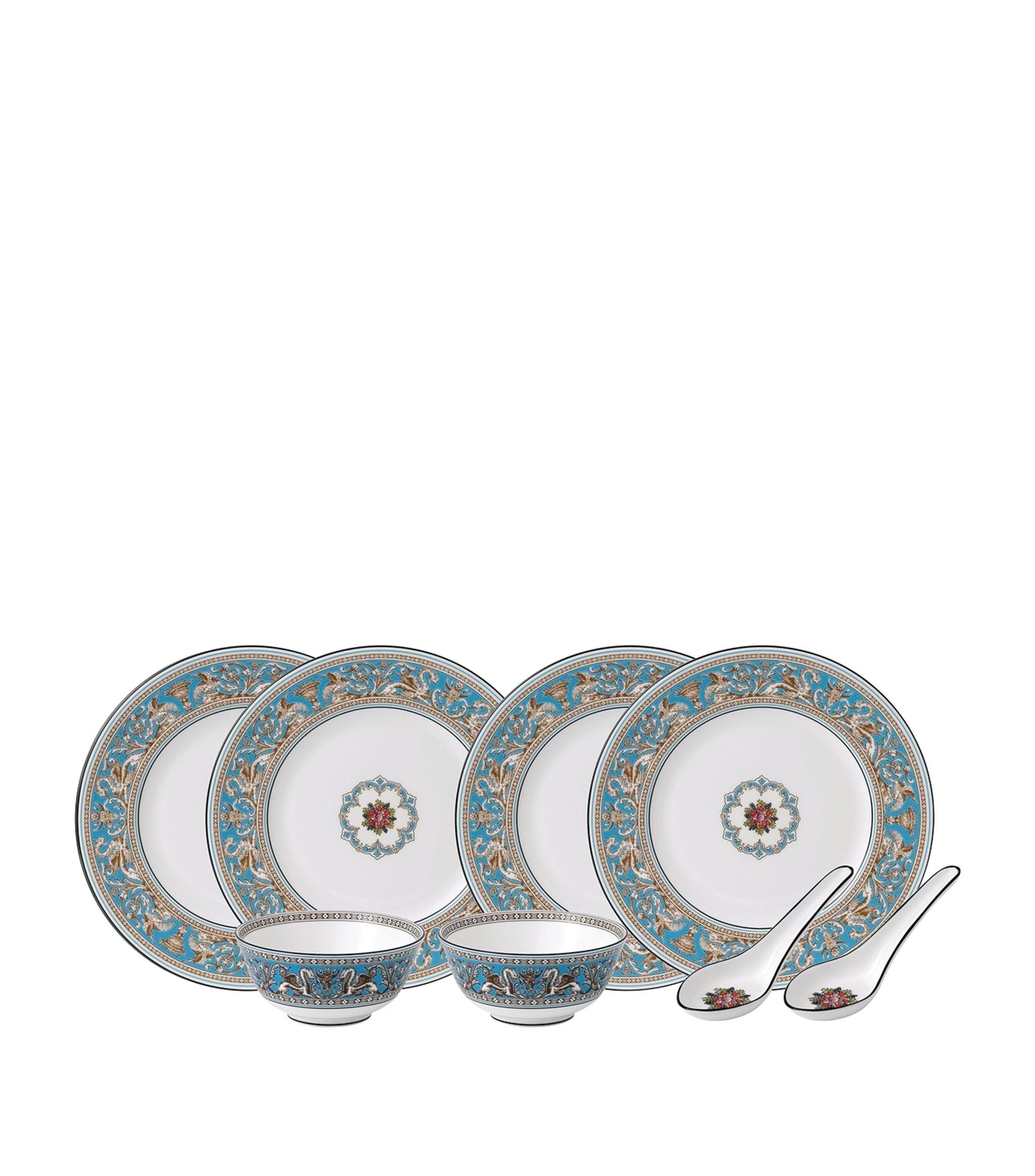 Florentine Turquoise 8-Piece Dinner Set GOODS Harrods   