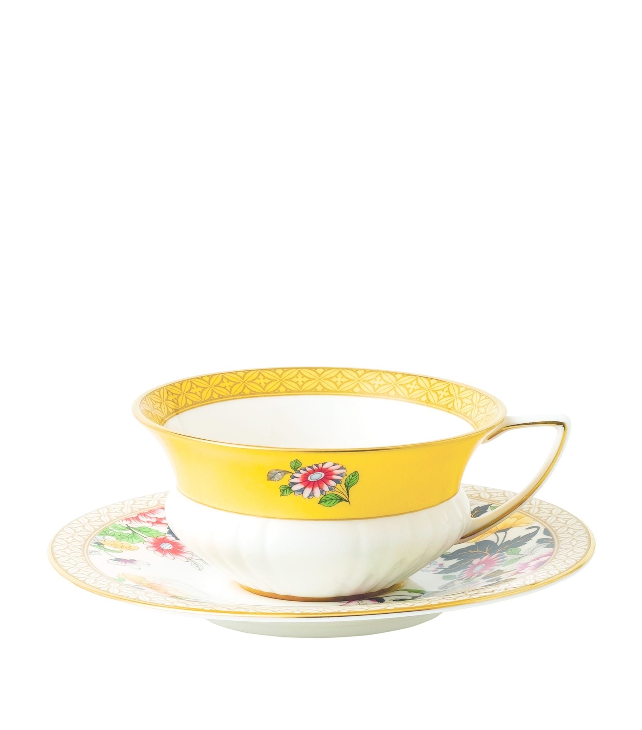 Harlequin Teacup and Saucer GOODS Harrods   