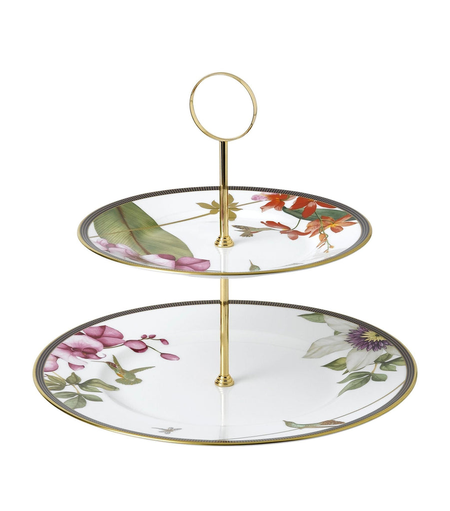 Hummingbird 2-Tier Cake Stand